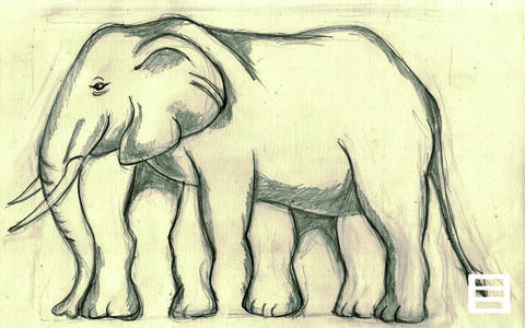 der fünfbeinige Elefant